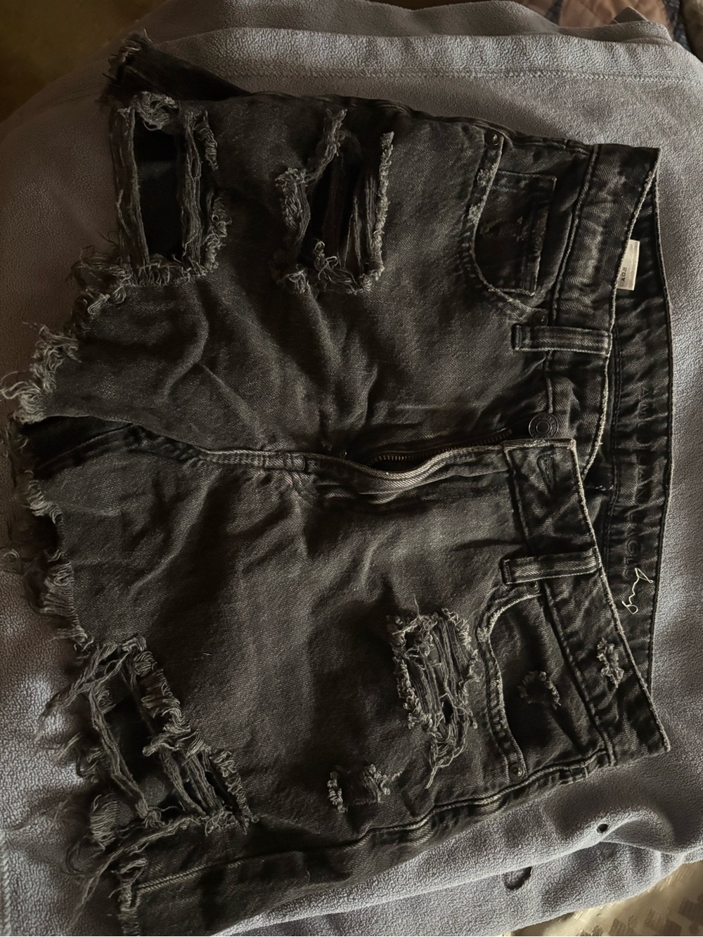American Eagle Black Jean Short